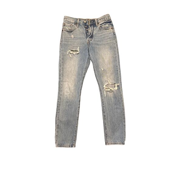 Levis Premium 501 S Womens Button Fly Big E Jeans Size 24 - Picture 1 of 9